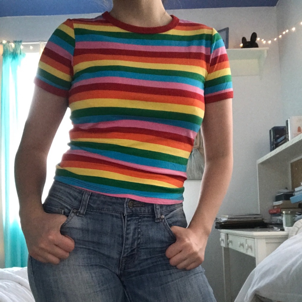 FOREVER 21 striped tee shirt